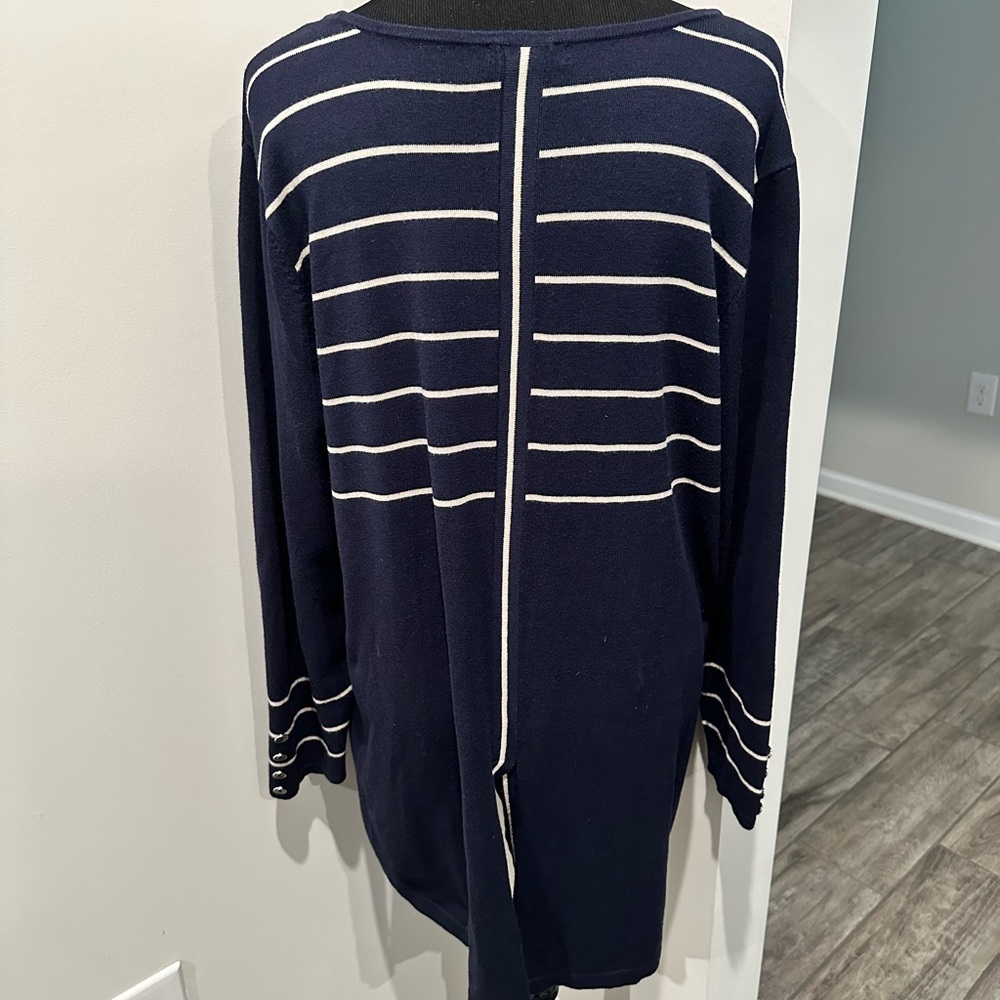 Lety & Me Split Back Button Detail Sweater - image 4